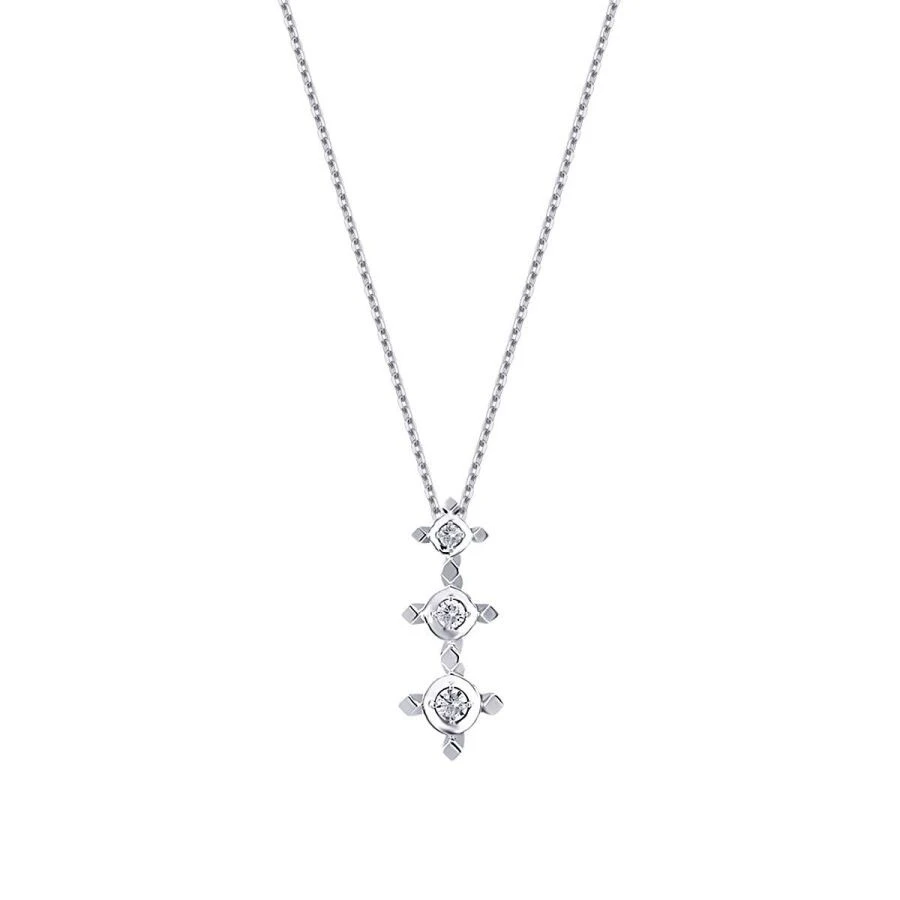 0.10 Karat Pırlanta Tria Kolye - 1