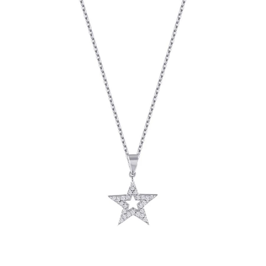 0.11 Karat Pırlanta Trend Yıldız Kolye - 1