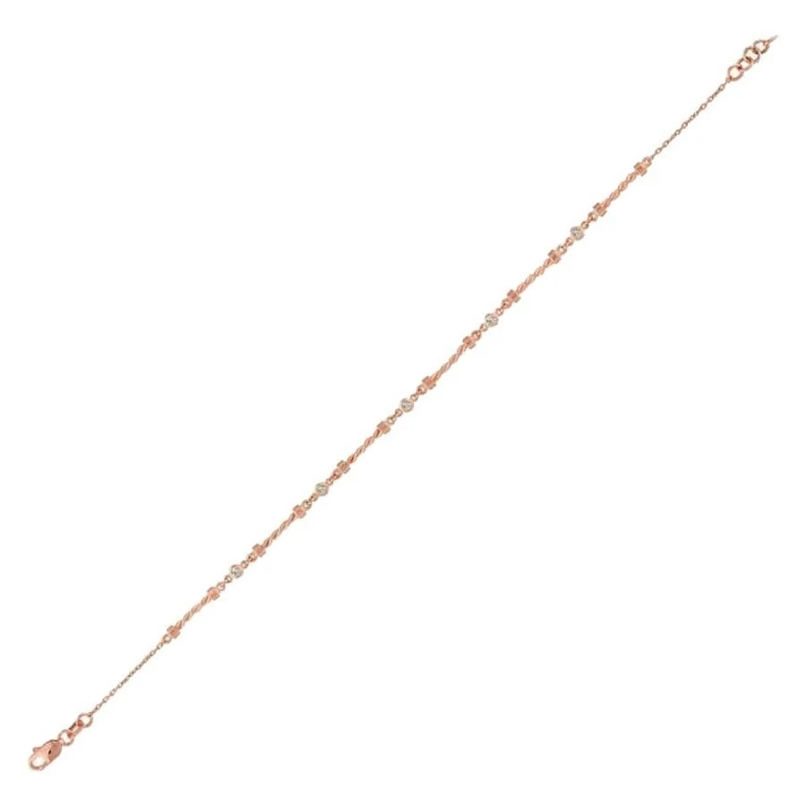 0.13 Karat Pırlanta Taşlı Yarı Burgulu Bileklik - 1