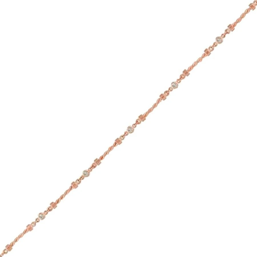 0.13 Karat Pırlanta Taşlı Yarı Burgulu Bileklik - 2