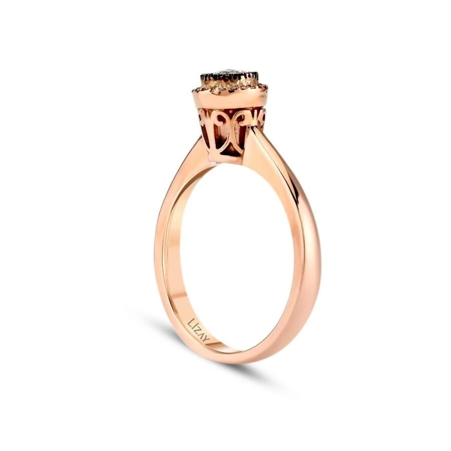 0.14 Karat Pırlanta Elmas Tektaş Yüzük - 2