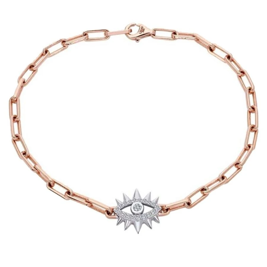 0.14 Karat Pırlanta İki Renk Göz Bileklik - 2