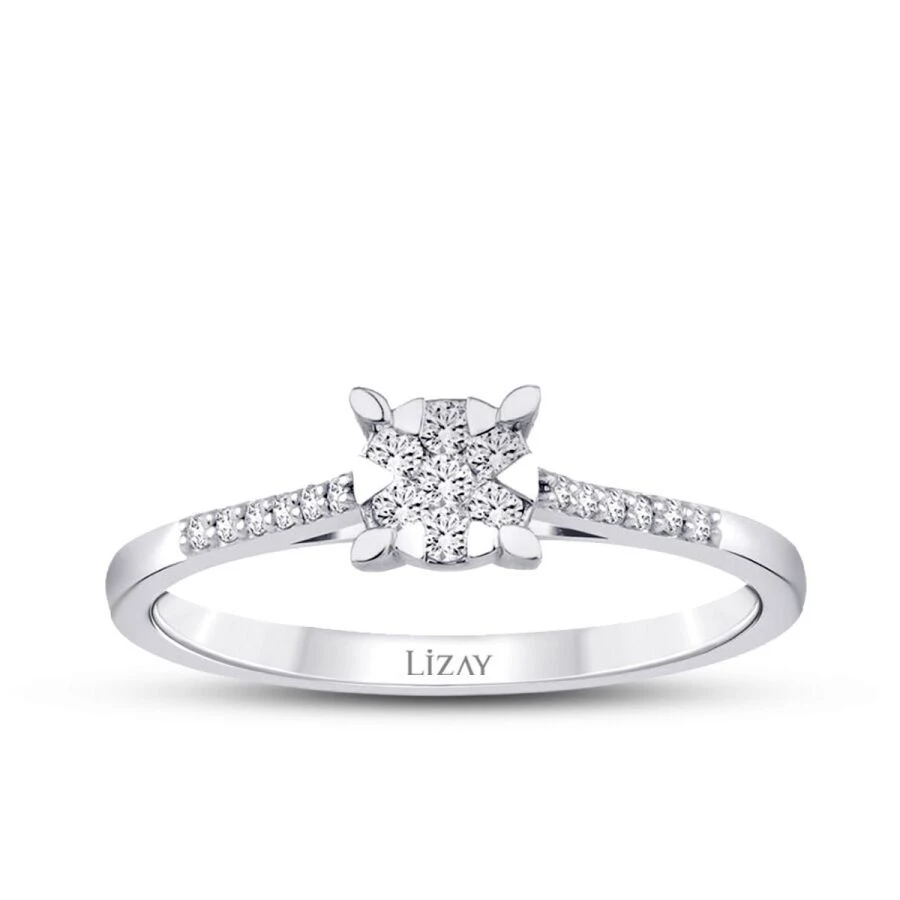 0.15 Karat Pırlanta Trend Yüzük - 1