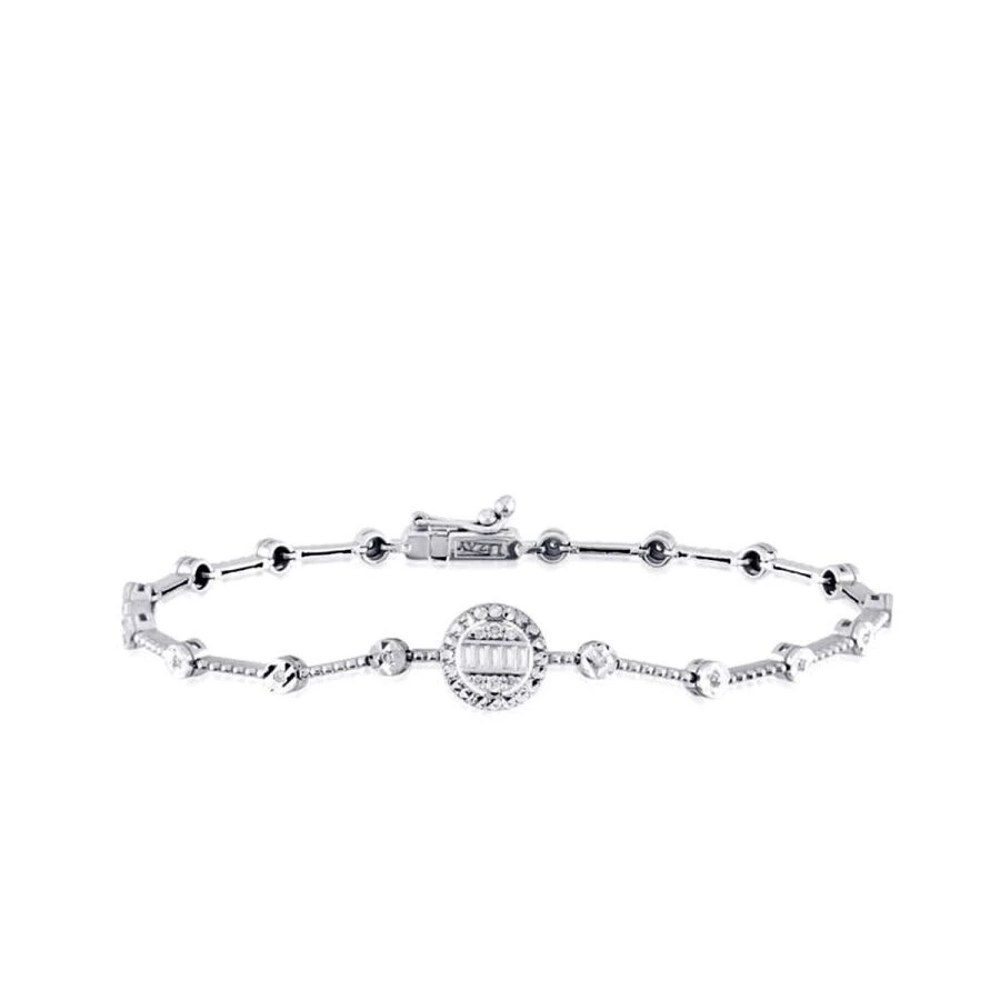 0.16 Karat Pırlanta Baget Bileklik - 1