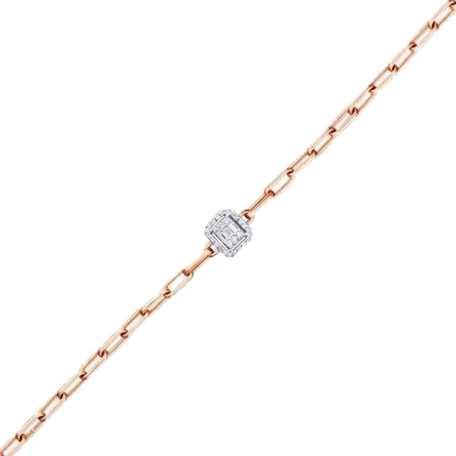 0.17 Karat Pırlanta Baget Taşlı Zincir Bileklik - 2