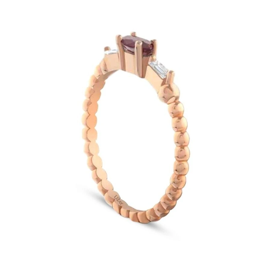 0.17 Karat Pırlanta Yakut Yüzük - 2