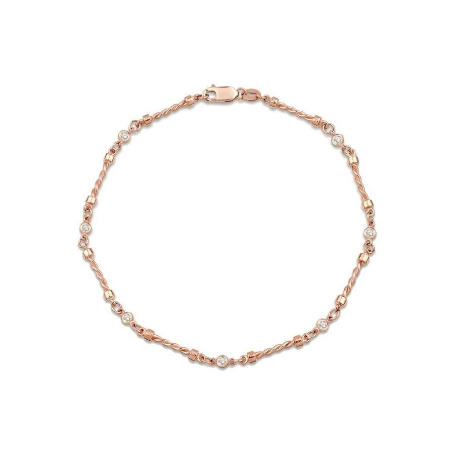 0.17 Karat Pırlanta Yedi Taşlı Bileklik - 1