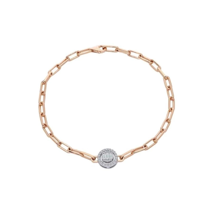 0.18 Karat Pırlanta Baget Bileklik - 2