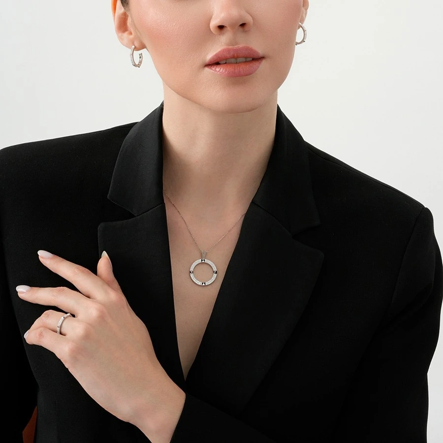 0.19 Karat Pırlanta Kare Modern Yüzük - 5