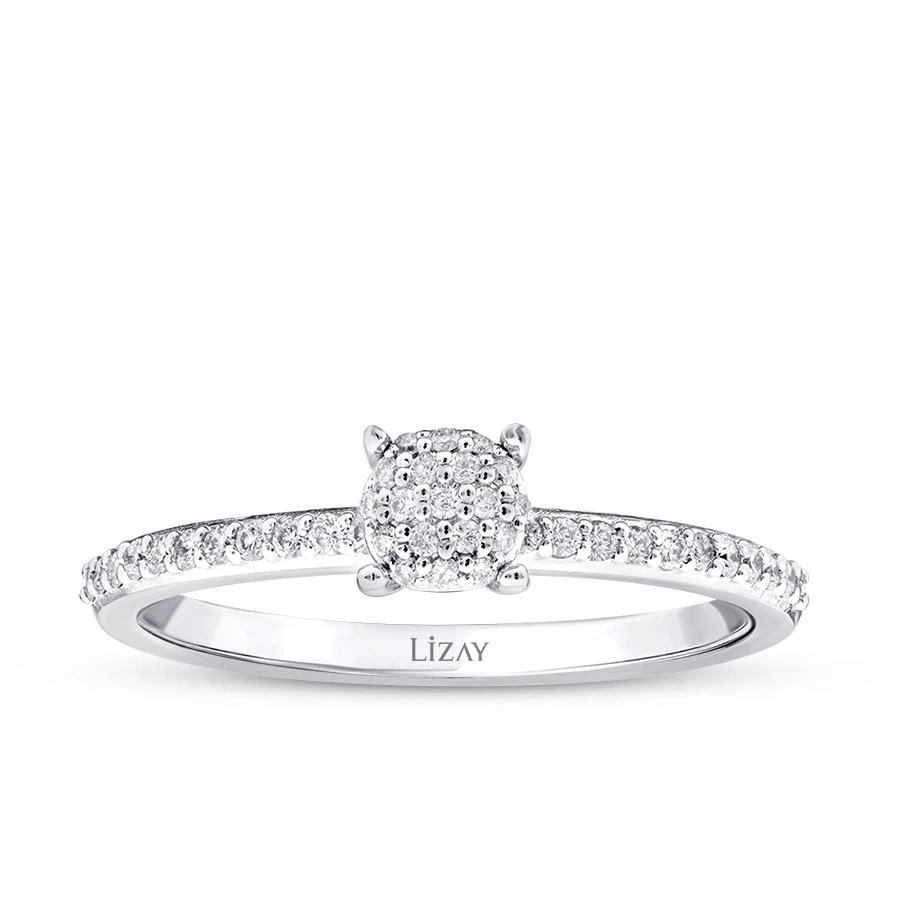 0.19 Karat Pırlanta Trend Tektaş Yüzük - 1