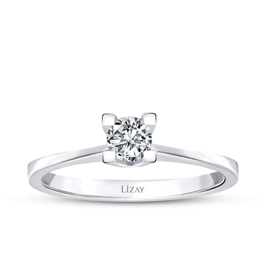 0.20 Karat Pırlanta Tektaş Yüzük - 1