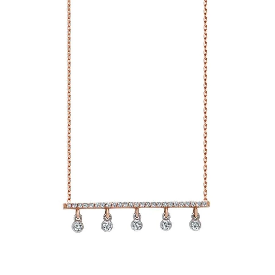 0.22 Karat Pırlanta Beştaş Kolye - 1