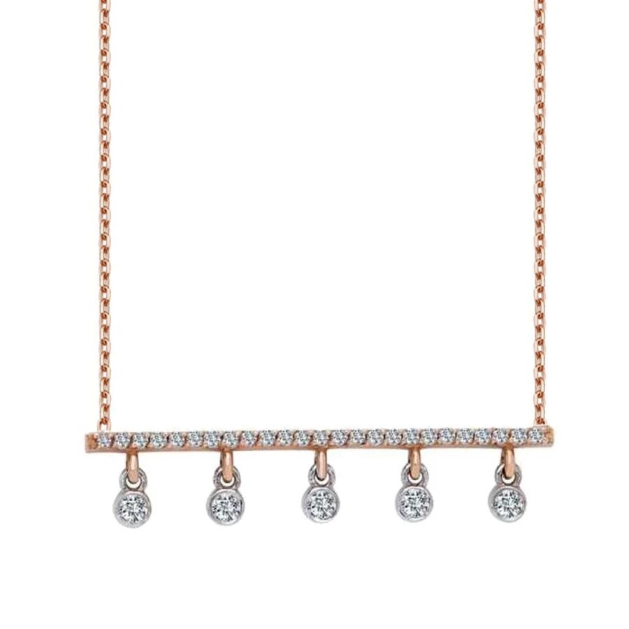 0.22 Karat Pırlanta Beştaş Kolye - 2