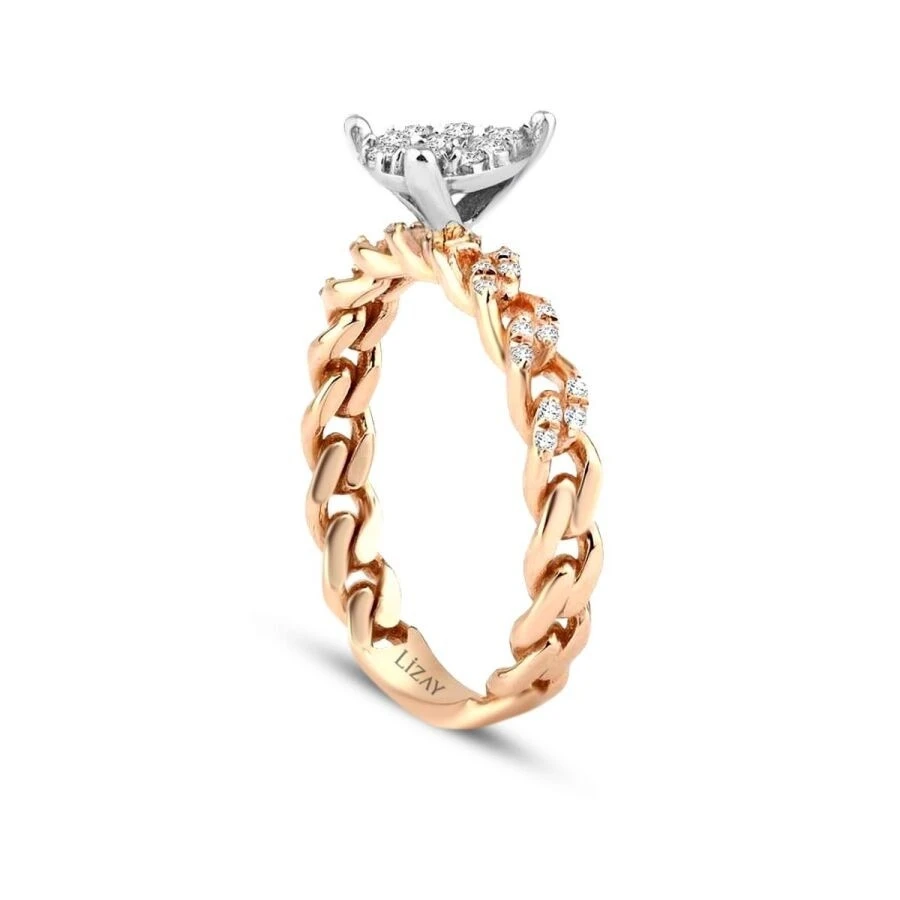 0.24 Karat Pırlanta Damla Trend Yüzük - 2