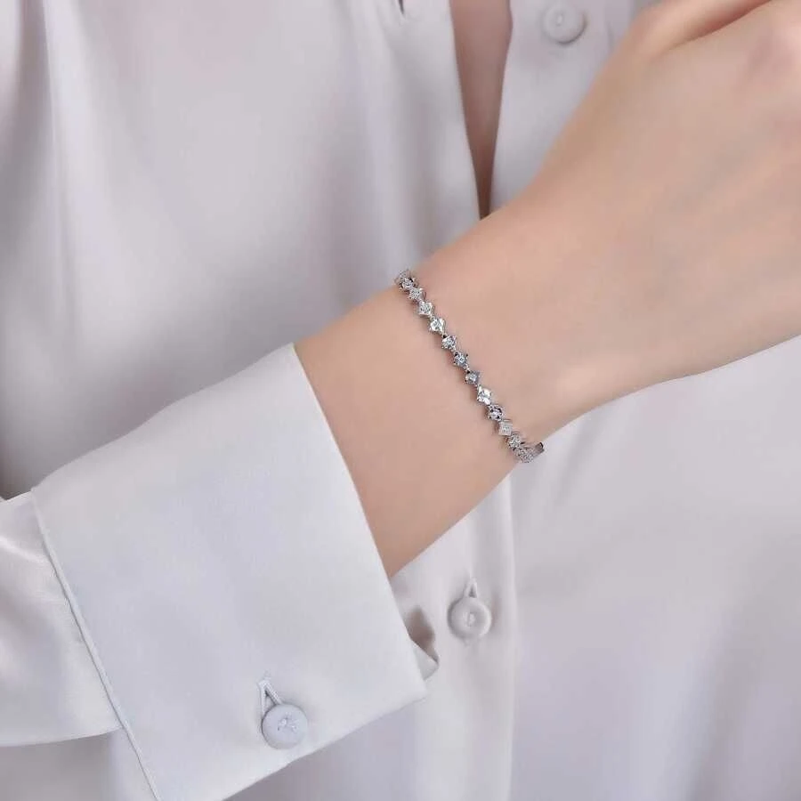 0.25 Karat Pırlanta Su Yolu Bileklik - 3