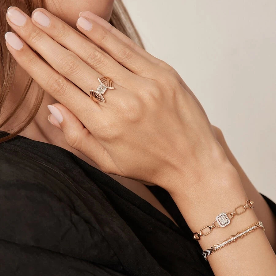 0.26 Karat Pırlanta Baget Bileklik - 3