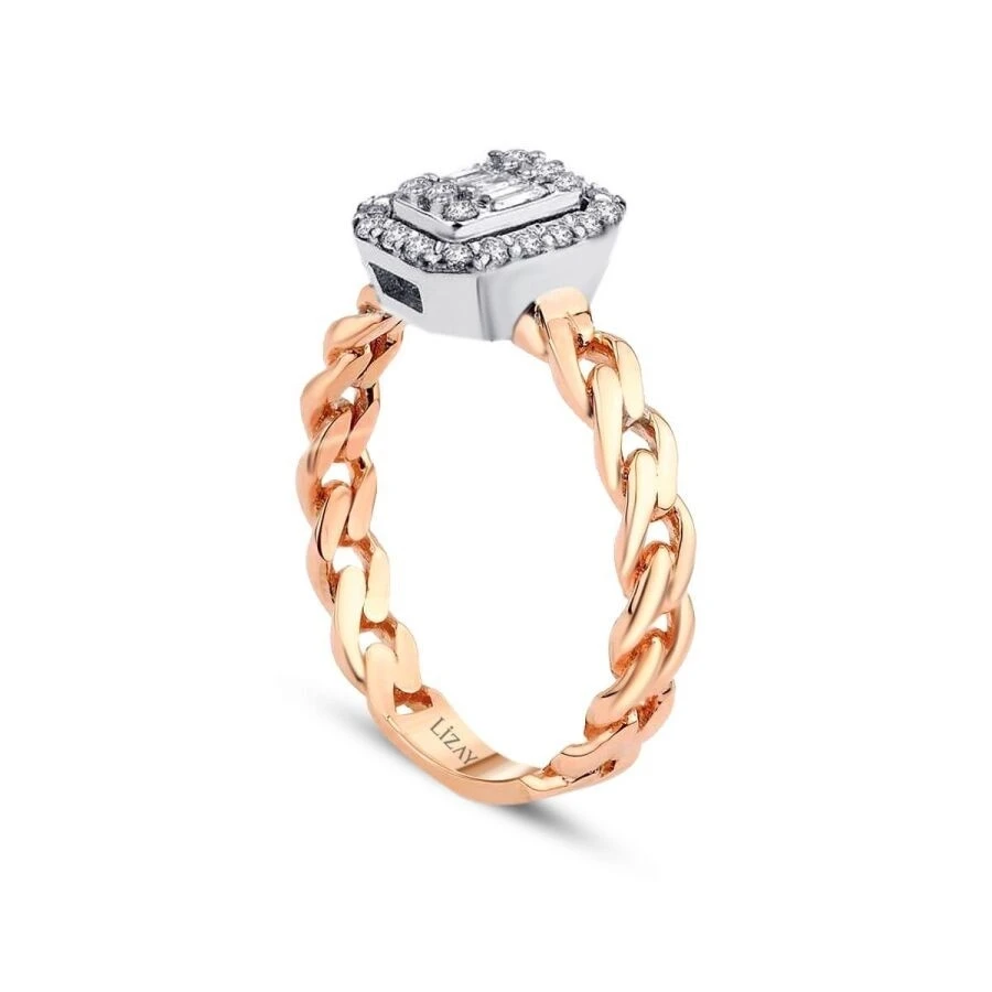 0.26 Karat Pırlanta Baget Yüzük - 2