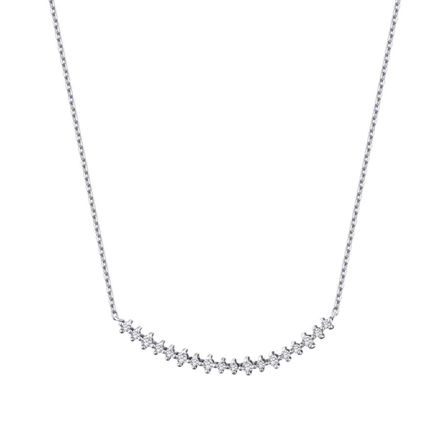 0.27 Karat Pırlanta Sıra Taşlı Kolye - 1