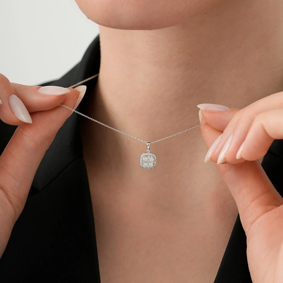 0.28 Karat Pırlanta Trend Kolye - 3