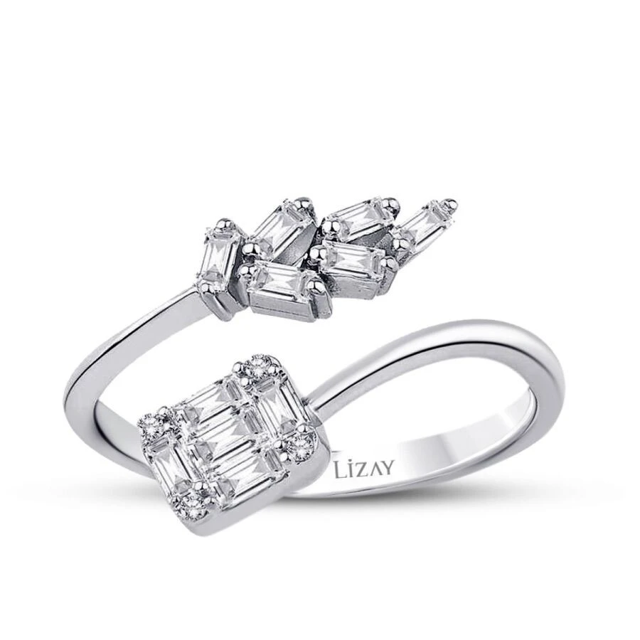 0.29 Karat Pırlanta Baget Trend Yüzük - 1