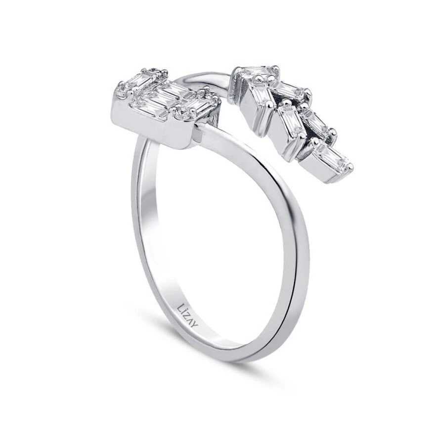 0.29 Karat Pırlanta Baget Trend Yüzük - 2