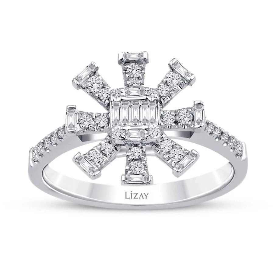 0.29 Karat Pırlanta Baget Trend Yüzük - 1