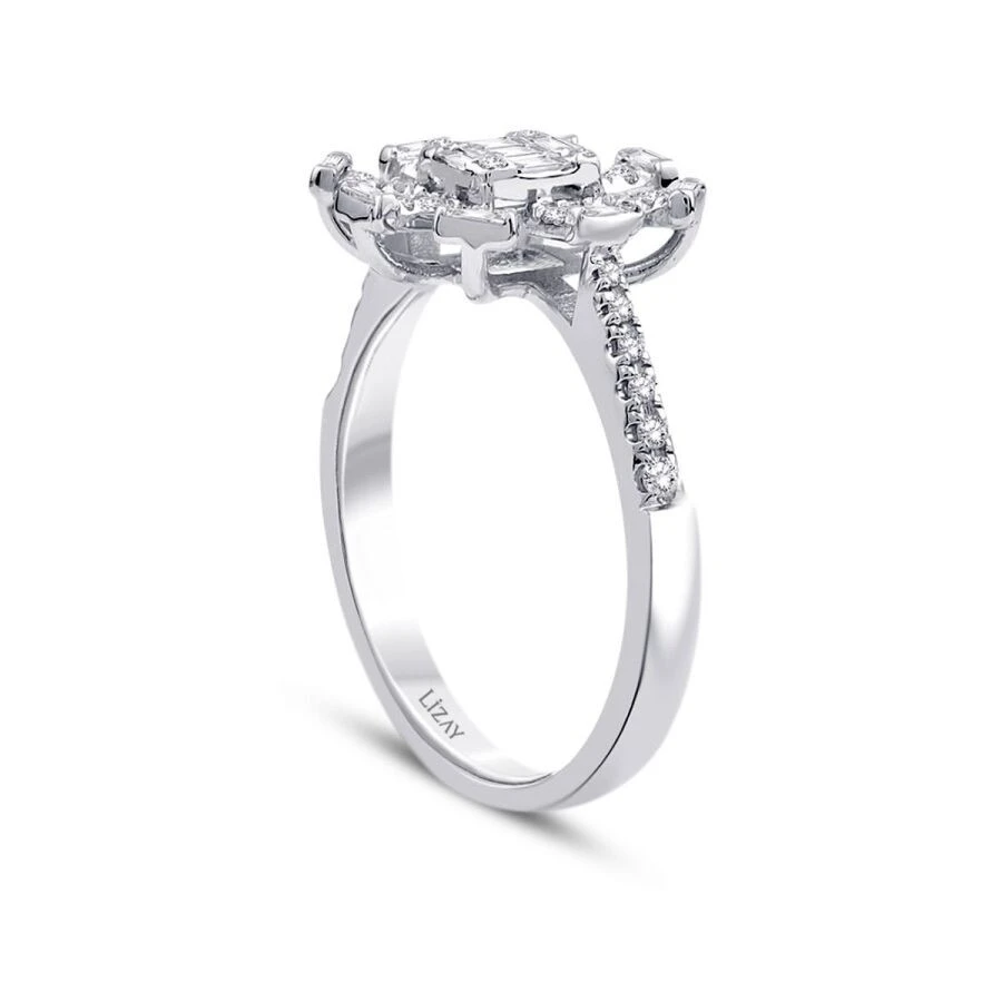 0.29 Karat Pırlanta Baget Trend Yüzük - 2