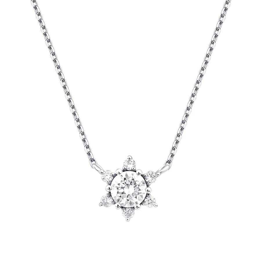 0.29 Karat Pırlanta Lotus Kolye - 2