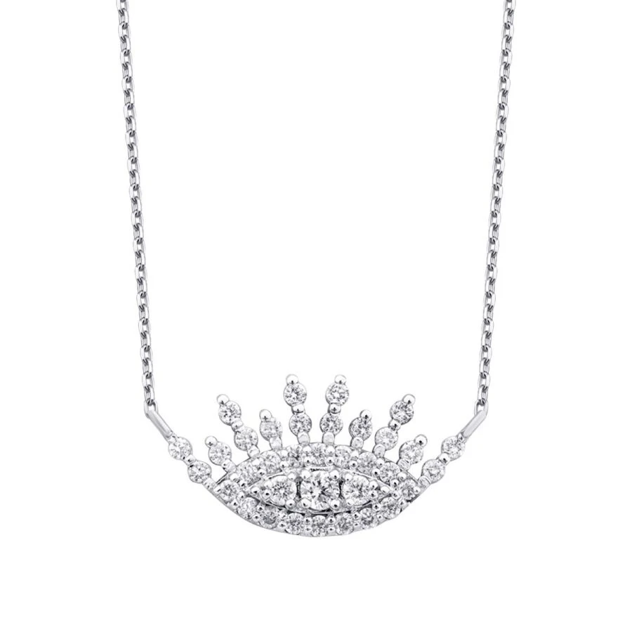 0.30 Karat Pırlanta Göz Kolye - 2