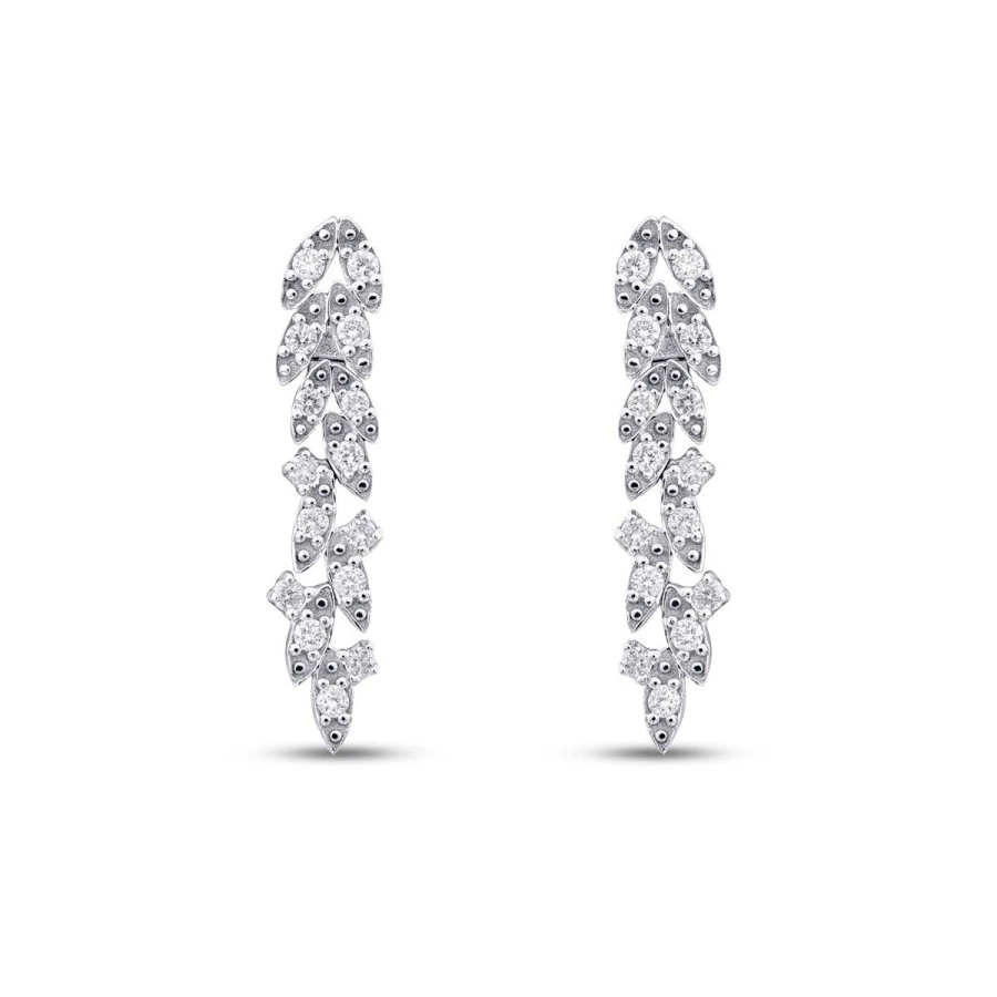 0.30 Karat Pırlanta Küpe - 2