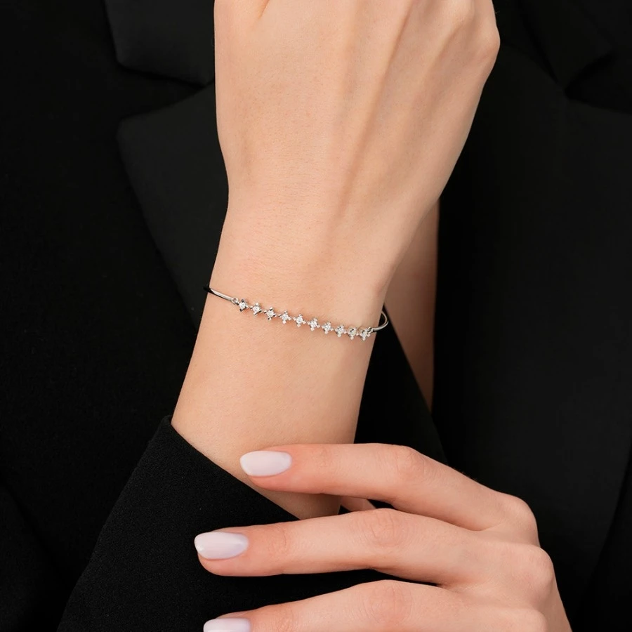 0.30 Karat Pırlanta Tasarım Kelepçe - 2