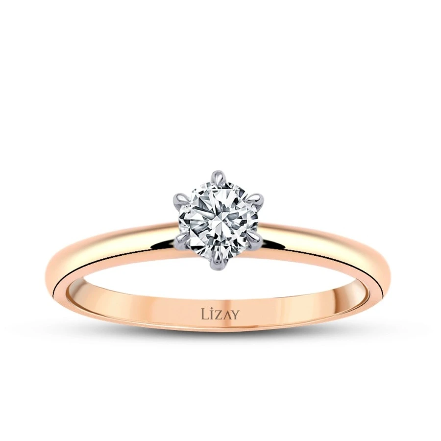 0.30 Karat Pırlanta Tektaş Yüzük - 1