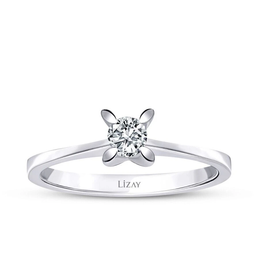 0.30 Karat Pırlanta Tektaş Yüzük - 1