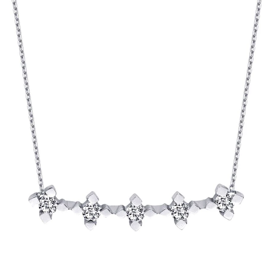 0.32 Karat Pırlanta Beştaş Kolye - 2