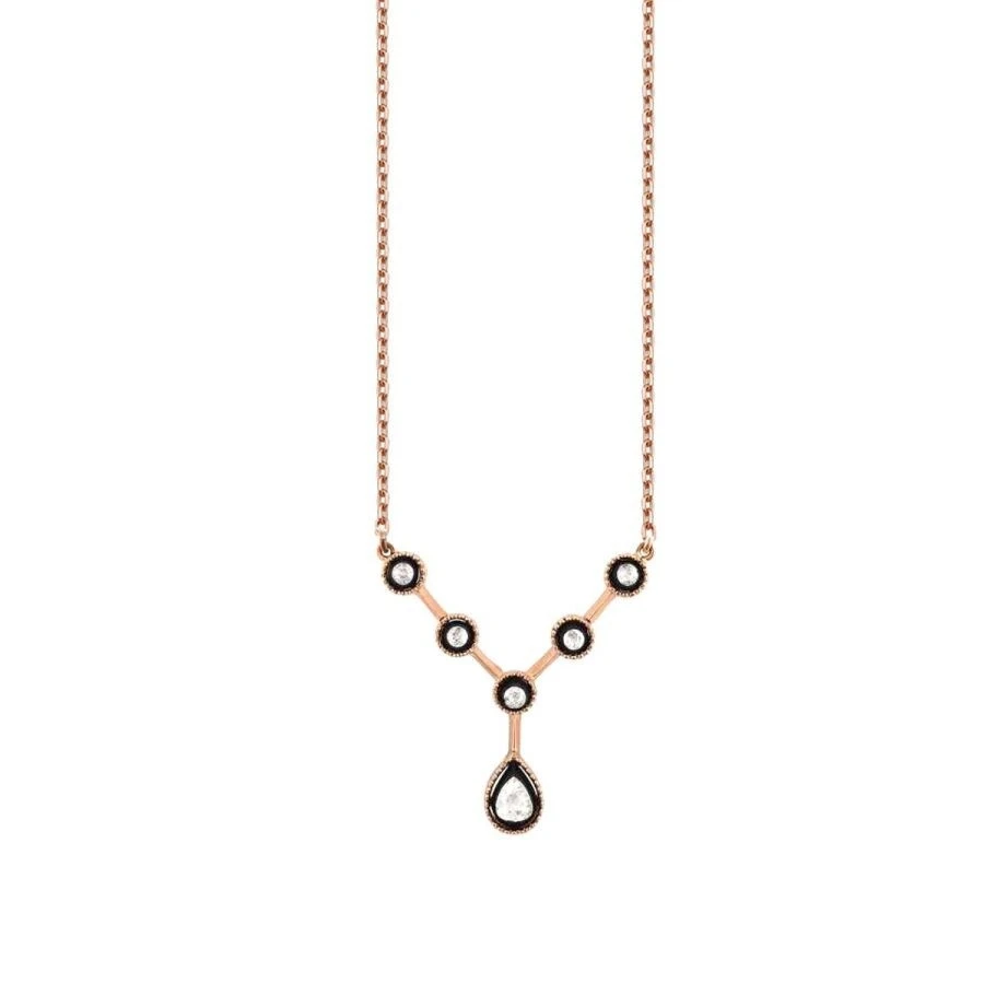 0.33 Karat Elmas Kolye - 1