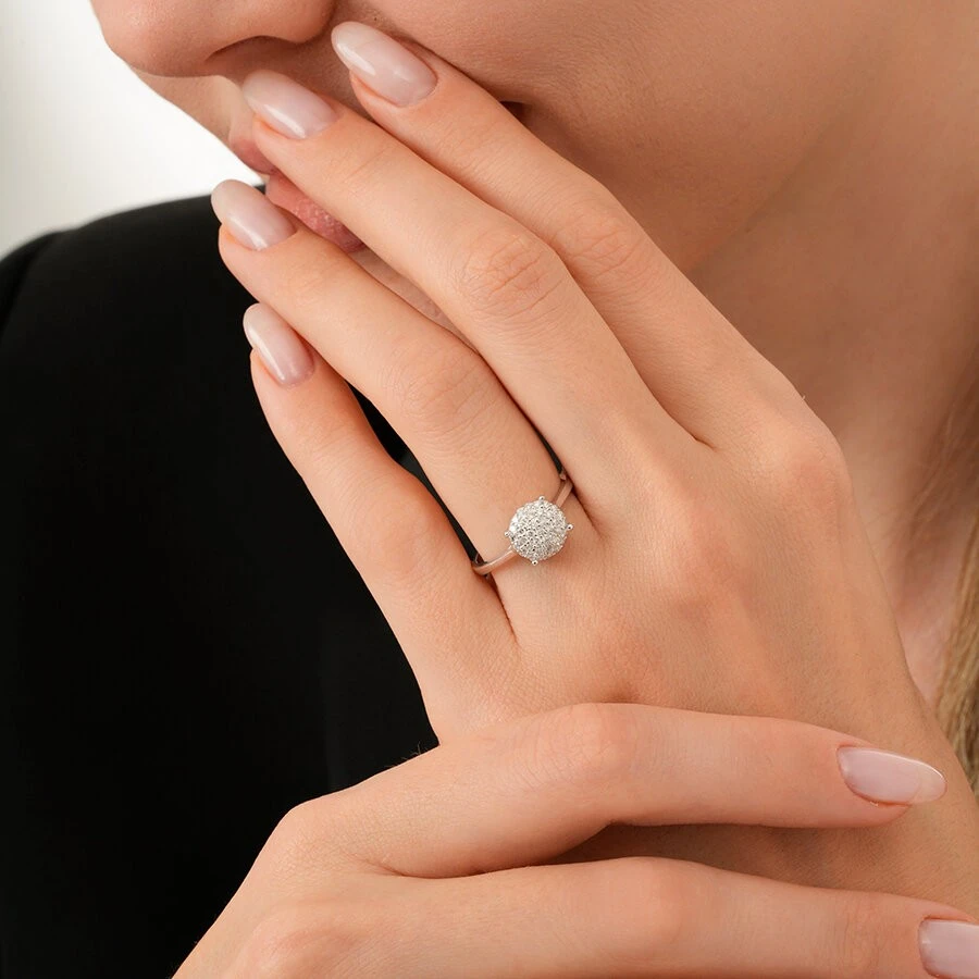 0.35 Karat Pırlanta Trend Yüzük - 3