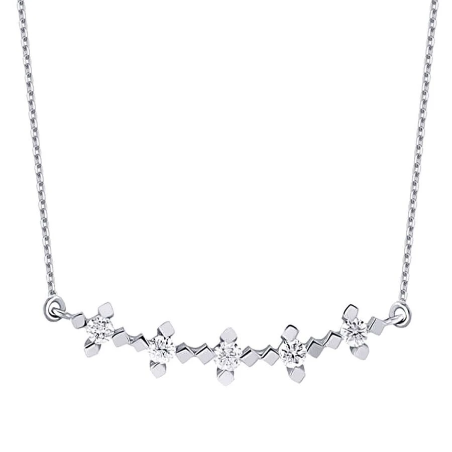 0.36 Karat Pırlanta Beştaş Kolye - 2