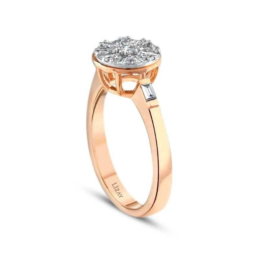 0.37 Karat Pırlanta Baget Trend Yüzük - 2