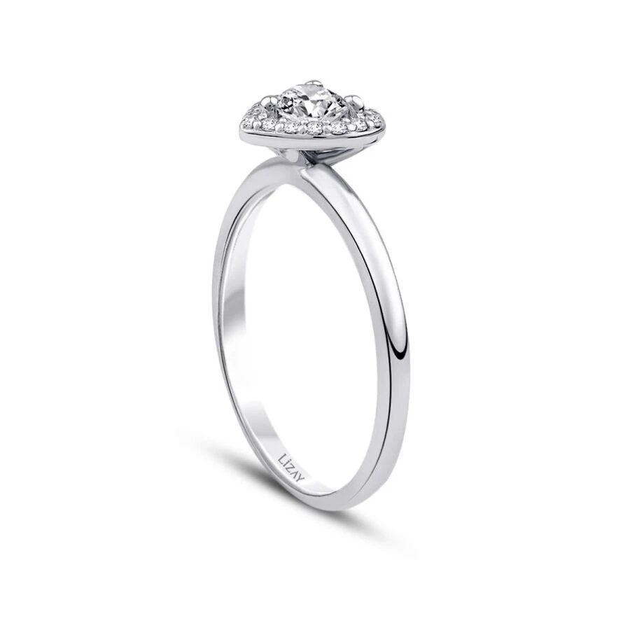 0.39 Karat Pırlanta Kalp Trend Yüzük - 2