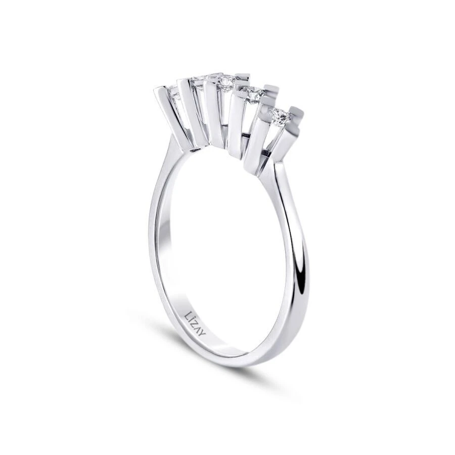 0.40 Karat Pırlanta Beştaş Yüzük - 2