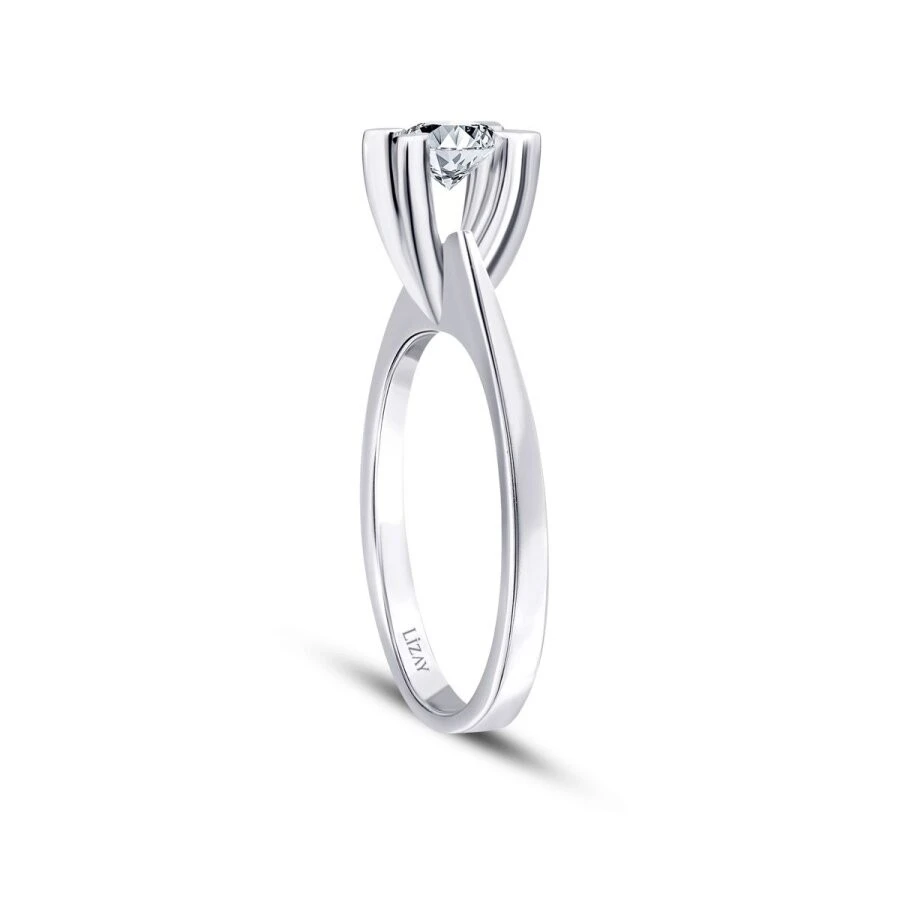 0.40 Karat Pırlanta Tektaş Yüzük - 2