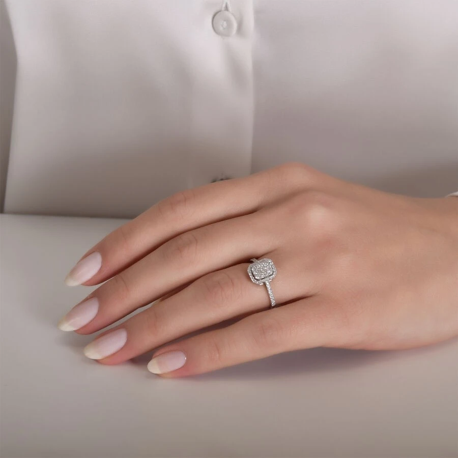 0.41 Karat Pırlanta Trend Yüzük - 4