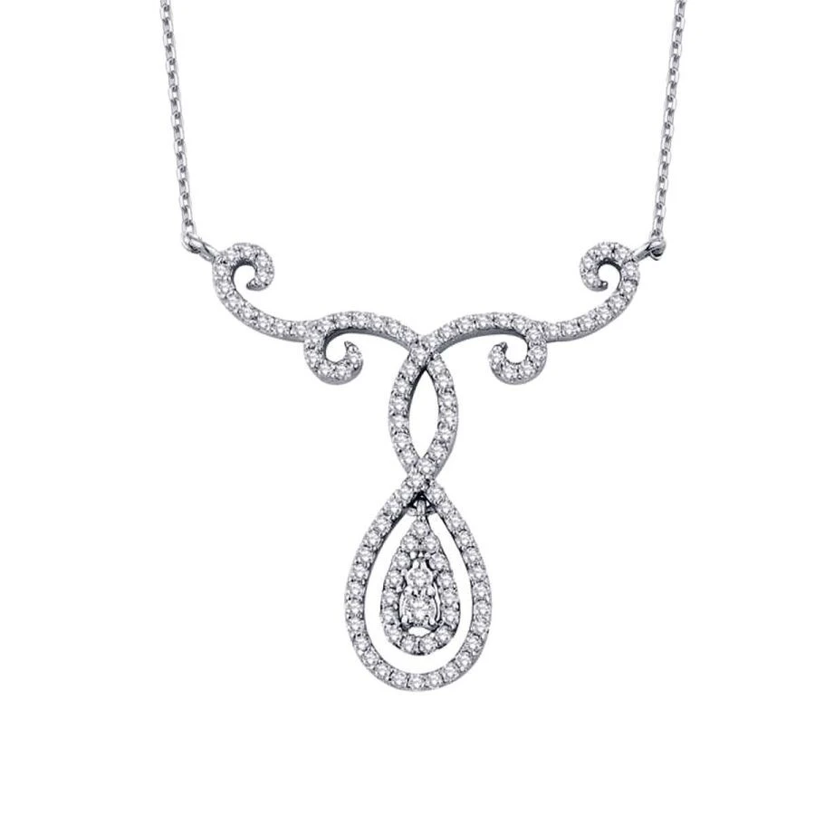 0.43 Karat Pırlanta Trend Damla Kolye - 2