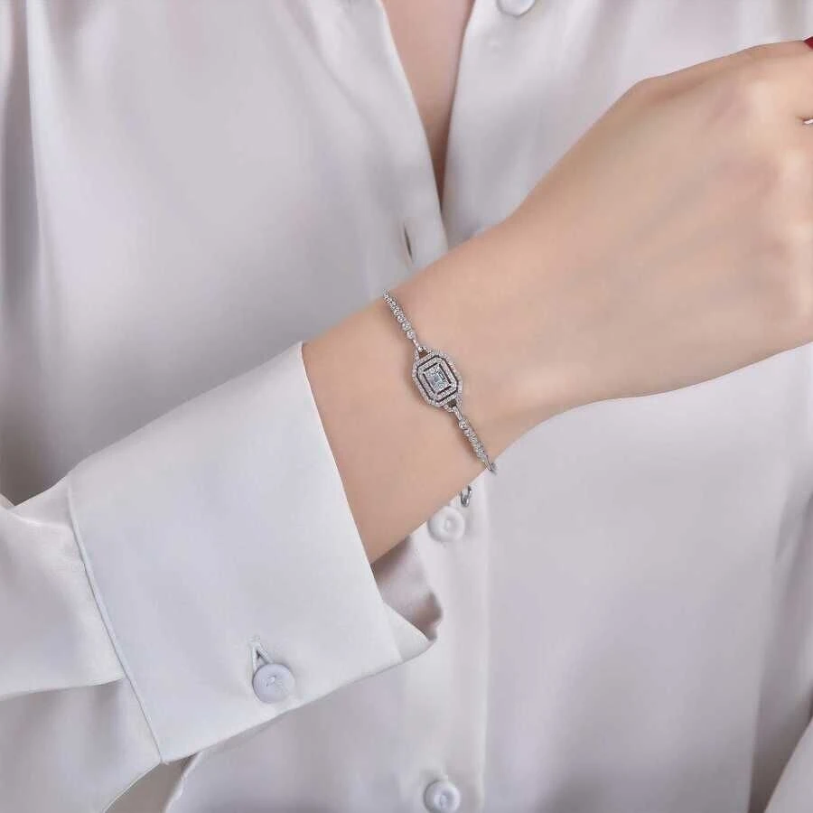 0.45 Karat Pırlanta Baget Kelepçe - 3