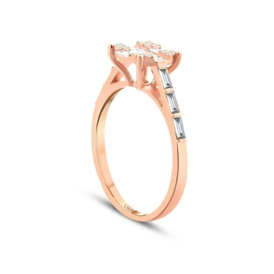 0.47 Karat Pırlanta Baget Yüzük - 2