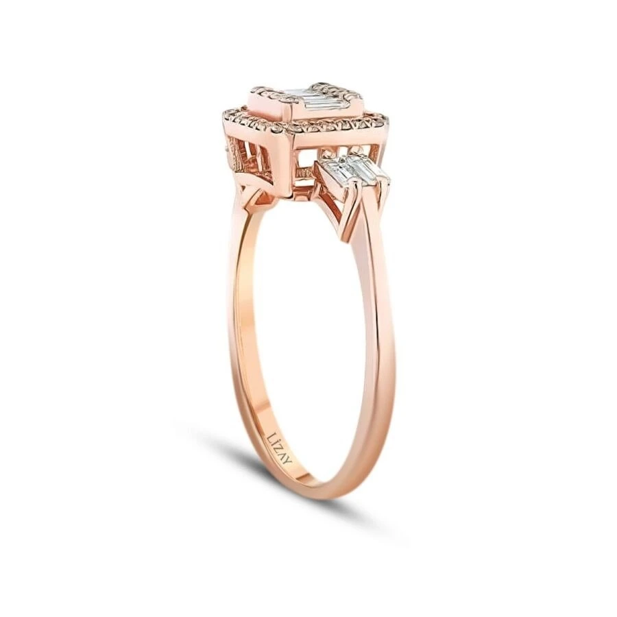 0.47 Karat Pırlanta Baget Yüzük - 2