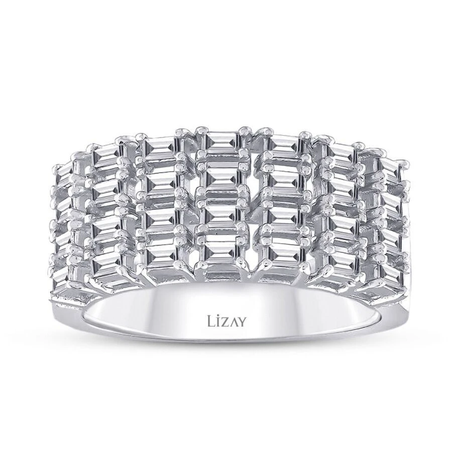 0.49 Karat Pırlanta Baget Yüzük - 1