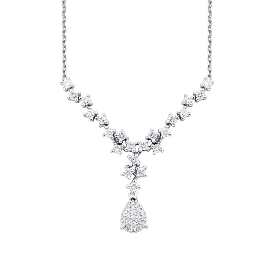 0.54 Karat Pırlanta Damla Trend Kolye - 2