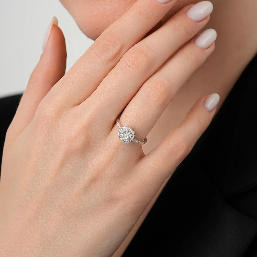 0.54 Karat Pırlanta Trend Yüzük - 3