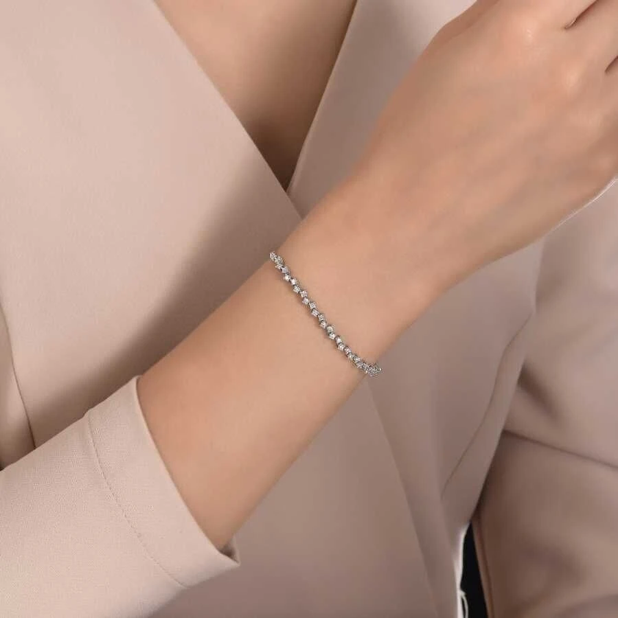 0.57 Karat Pırlanta Su Yolu Bileklik - 3